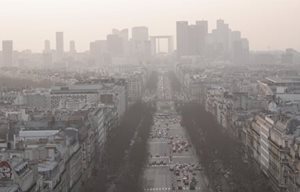 Big city streetscape.